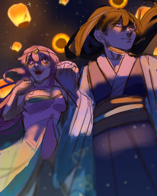 Dalia x Li Xuo (art: Alunna)